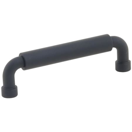 Schaub and Company NOHO 4 Inch Center to Center Luxury Solid Brass Single Barrel Cabinet Handle / Drawer Pull Matte Black