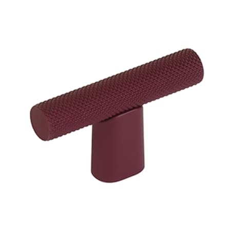 Schaub and Company Monza 2" Diamond Knurled Urban Modern Industrial T Bar Cabinet Knob / T Drawer Knob - Made in Italy Magenta