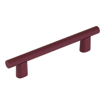 Schaub and Company Monza 4" Center to Center Modern Industrial Diamond Knurled Cabinet Bar Handle / Drawer Bar Pull with Wide Base Magenta
