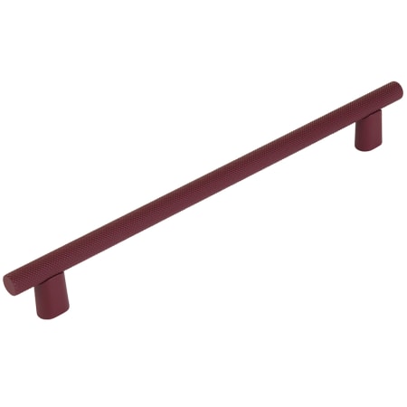 Schaub and Company Monza 8" Center to Center Modern Industrial Diamond Knurled Cabinet Handle / Drawer Pull - Made in Italy Magenta