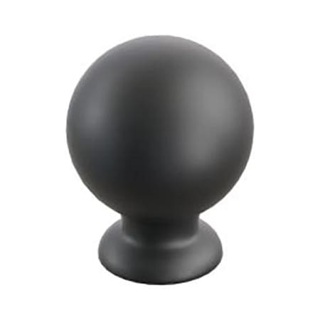 Schaub and Company Avenue 1 Inch Round Ball Solid Brass Cabinet / Drawer Knob Matte Black