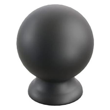 Schaub and Company Avenue 1-1/4 Inch Round Ball Solid Brass Cabinet / Drawer Knob Matte Black