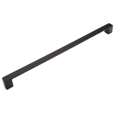 Schaub and Company Classico 12-5/8" Center to Center Square Angle Large Oversized Cabinet Handle / Drawer Pull - Made in Italy Matte Black
