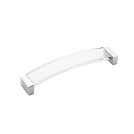 Schaub and Company Positano 6-5/16" Center to Center Clear Acrylic Arch Cabinet Handle / Drawer Pull - Made in Italy Polished Chrome