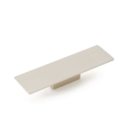 Schaub and Company Armadio 1-1/4" Center to Center 4-3/4" Long Modern Minimalist Flat Bar Cabinet Handle / Drawer Pull - Made in Italy Satin Nickel