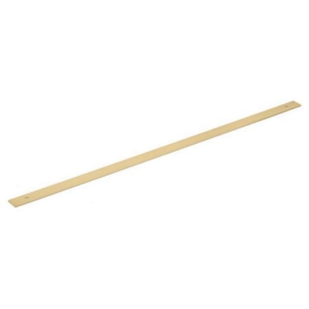 Schaub and Company Pub House Rectangular 18" Center to Center Solid Brass Cabinet Pull Backplate Signature Satin Brass