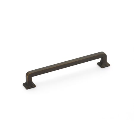 Schaub and Company Menlo Park 6" Center to Center Squared Handle Cabinet Pull - 25 Pack Ancient Bronze