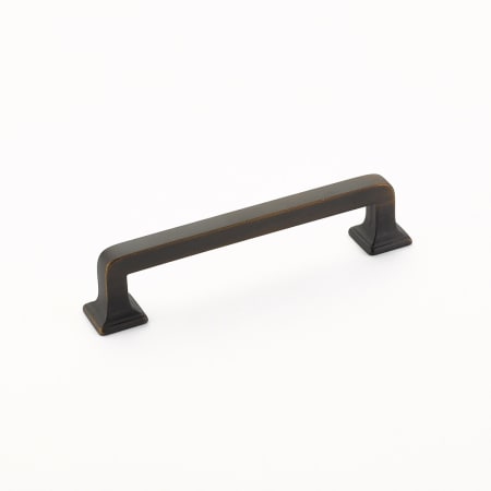 Schaub and Company Menlo Park 4" Center to Center Squared Handle Cabinet Pull - 25 Pack Ancient Bronze
