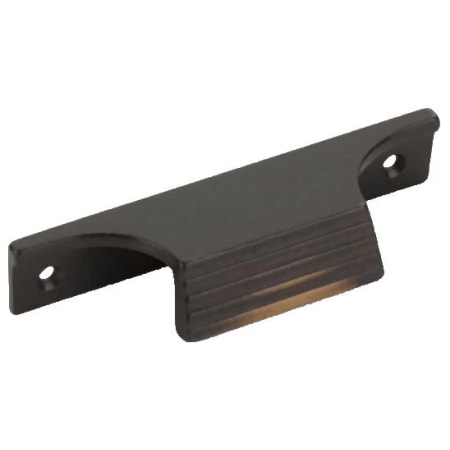 Schaub and Company Stradella 4" Center to Center Rustic Solid Cast Bronze Ridged Finger Edge Cabinet Pull Drawer Pull - Made in Italy Antique Bronze