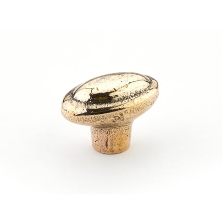 Schaub and Company Mountain 1-7/8" Rustic Lodge Cabin Oval Egg Solid Bronze Cabinet Knob - Made in Italy Natural Bronze