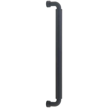 Schaub and Company NOHO 12 Inch Center to Center Luxury Solid Brass Back to Back Barrel Handle Door Pulls - Pack of (2) Matte Black