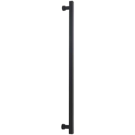 Schaub and Company NOHO 18 Inch Center to Center Luxury Solid Brass Back to Back Square Bar Door Pulls Matte Black