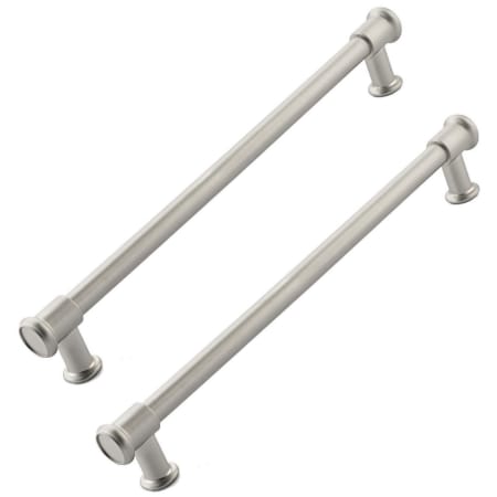 Schaub and Company Steamworks 12" Center to Center Back to Back Door Pulls / Side by Side Cabinet Handles Satin Nickel