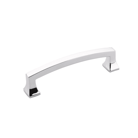 Schaub and Company Menlo Park 4" Center to Center Soft Corner Square Cabinet Handle / Drawer Pull Polished Chrome