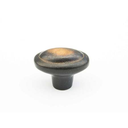 Schaub and Company Mountain 1-7/8" Rustic Lodge Cabin Oval Egg Solid Bronze Cabinet Knob - Made in Italy Antique Bronze