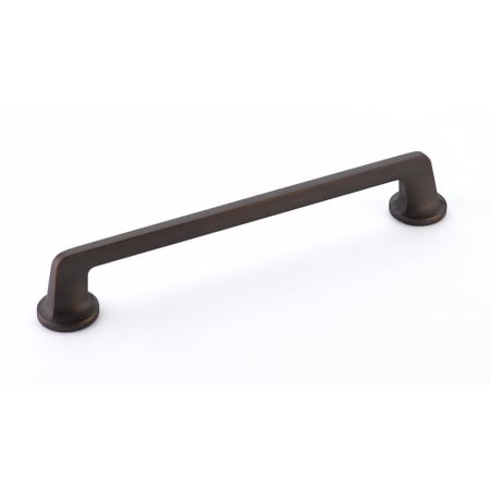 Schaub and Company Northport 8" Center to Center Contemporary Nautical Cabinet Handle Pull with Round Post Bases Ancient Bronze
