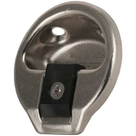 Schlage 1 3/4" Diameter Circular Replacement Strike Plate with 1 7/32" Lip Satin Nickel