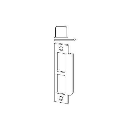 Schlage 1-1/4" x 4-7/8" Square Corner Strike Bright Chrome