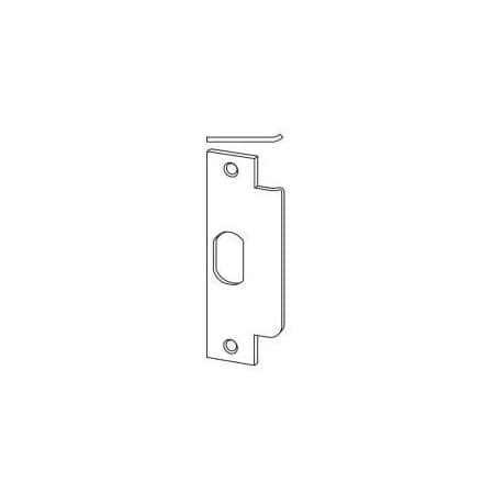 Schlage 1 1/4" x 4 7/8" ANSI Replacement Strike Plate with Dust Box Polished Brass