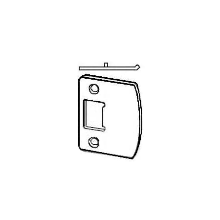 Schlage Radius Full Lip Strike for Knobs and Levers with 2 Screws Satin Stainless Steel