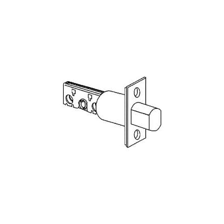 Schlage 2 3/4" Replacement Deadbolt with Square Corner 1 1/8" x 2 1/4" Faceplate for B600 Series Polished Brass
