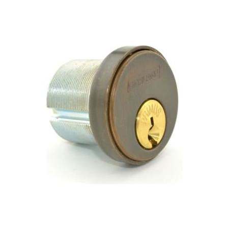 Schlage L Series 1-1/8 Inch Primus Classic C Keyway Mortise Cylinder with Compression Ring and Spring- Keys Not Included Oil Rubbed Bronze