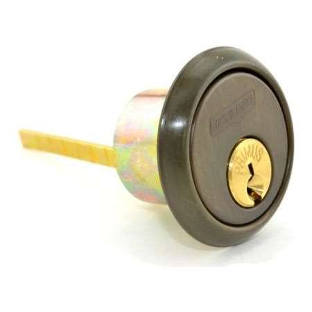 Schlage Primus E Keyway Rim Cylinder with Horizontal Tailpiece - Keys Not Included Oil Rubbed Bronze