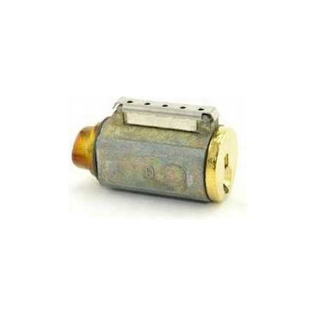 Schlage Short Compressible Cylinder for F Series Satin Brass