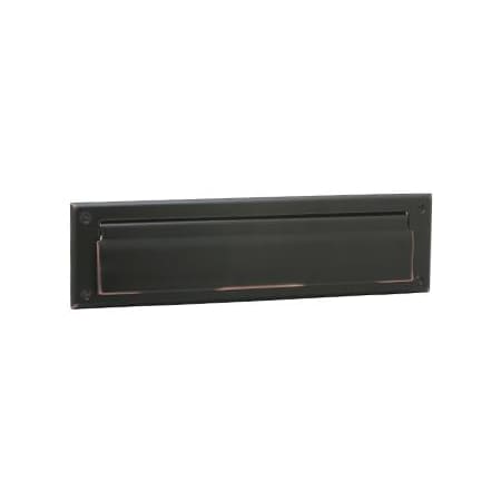 Schlage 13-Inch x 3-9/16-Inch Solid Brass Mail Slot Aged Bronze