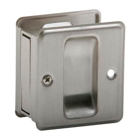 Schlage 1-3/4-Inch x 2-1/4-Inch Passage Pocket Door Pull Satin Nickel