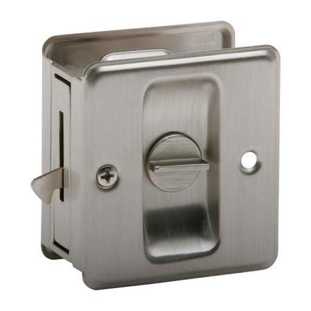 Schlage Solid Brass Privacy Pocket Door Lock Satin Nickel