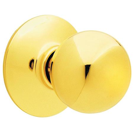 Schlage Orbit Passage Door Knob Set Polished Brass