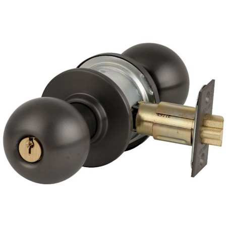 Schlage Orbit Storeroom Door Knob Set Oil Rubbed Bronze