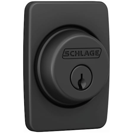 Schlage Custom Single Cylinder Keyed Entry Deadbolt from the Greene Collection Matte Black