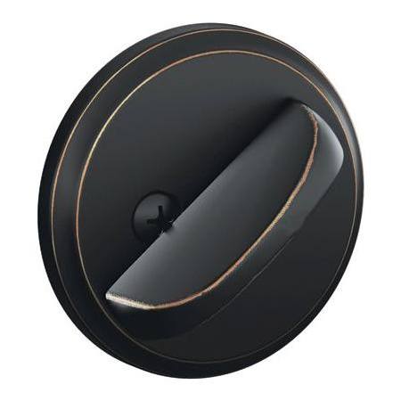 Schlage Single Sided Residential Deadbolt with Thumbturn and No Outside Trim from the B-Series Aged Bronze