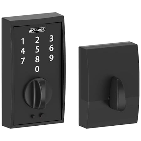 Schlage Century Touch Deadbolt Matte Black