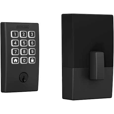 Schlage Arrive Electronic Keyless Entry Touchpad Deadbolt with Century Trim Matte Black