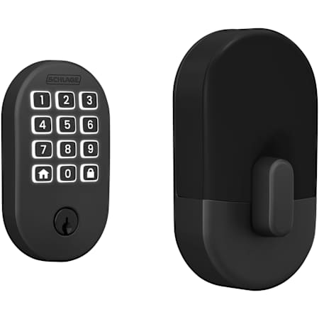 Schlage Arrive Electronic Keyless Entry Touchpad Deadbolt with Remsen Trim Matte Black