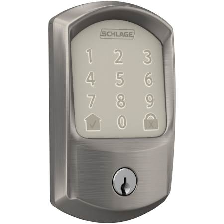 Schlage Encode WiFi Enabled Electronic Keypad Deadbolt with Greenwich Trim Satin Nickel