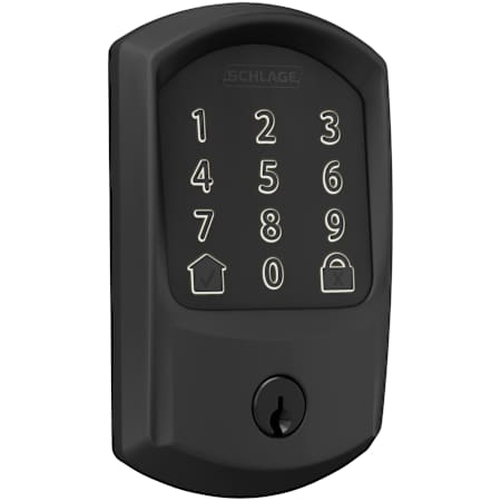 Schlage Encode WiFi Enabled Electronic Keypad Deadbolt with Greenwich Trim Matte Black