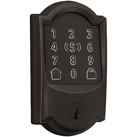 Schlage Encode Plus Camelot Touchscreen Electronic Deadbolt with WiFi Aged Bronze