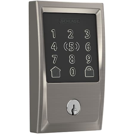 Schlage Encode Plus Century Touchscreen Electronic Deadbolt with WiFi Satin Nickel