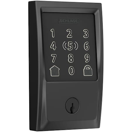 Schlage Encode Plus Century Touchscreen Electronic Deadbolt with WiFi Matte Black