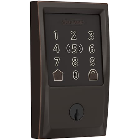 Schlage Encode Plus Century Touchscreen Electronic Deadbolt with WiFi Aged Bronze