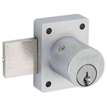 Schlage Cabinet Drawer Lock with 6 Pin Standard C Cylinder from the Commercial CL-Series Satin Chrome