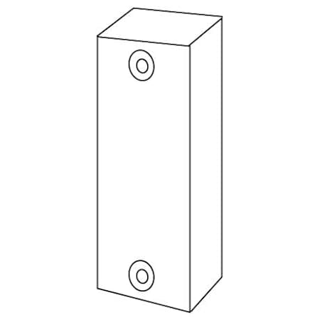 Schlage CL-Series 2 x .75 x .5 Inch Specialty Bar Strike Plate Polished Brass