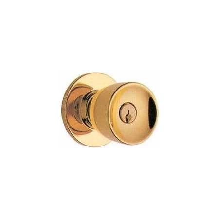 Schlage Tulip Heavy Duty Vestibule Door Knob Set Polished Brass