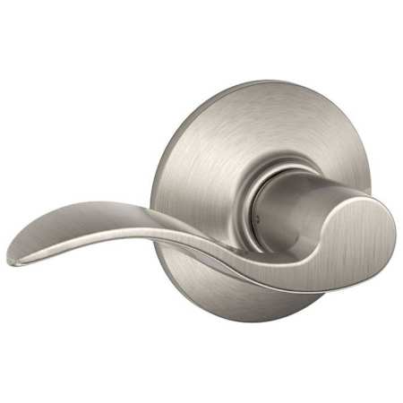 Schlage Accent Passage Door Lever Set Satin Nickel