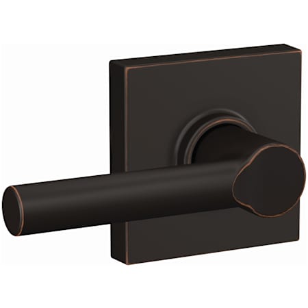 Schlage Broadway Passage Door Lever Set with Collins Trim Aged Bronze