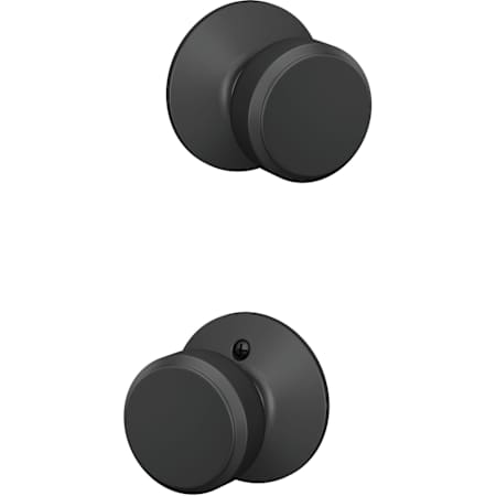 Schlage Bowery Passage Door Knob Set Matte Black